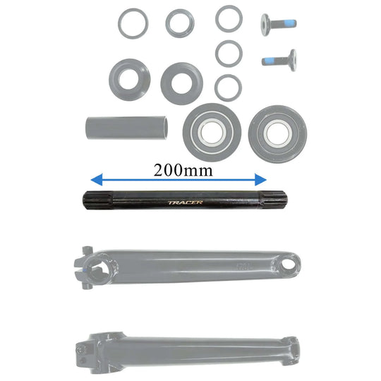 CS-UBX200 Crank Set Steel 170mm USA/bb 8T