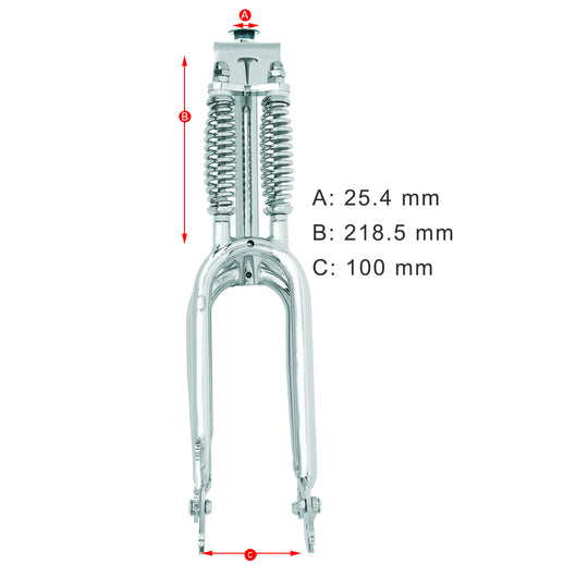 FK-DS20218100D 20‘’ Classic Dual Spring Fork for Disc Brake 25.4mm