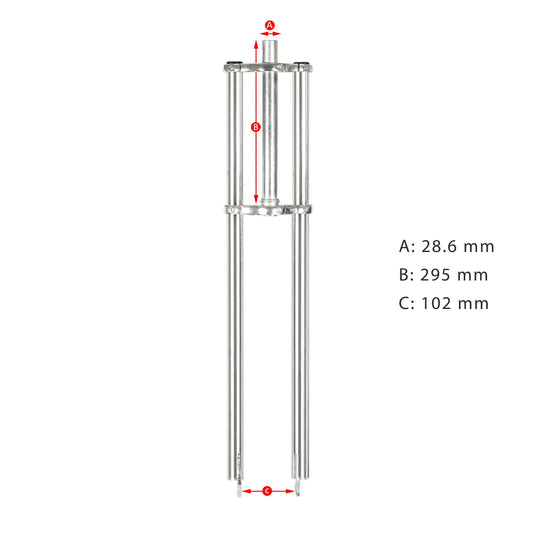 Micargi FK-TP80300102D Triple Tree Fork With Disc Brake Hub Spacing 102MM
