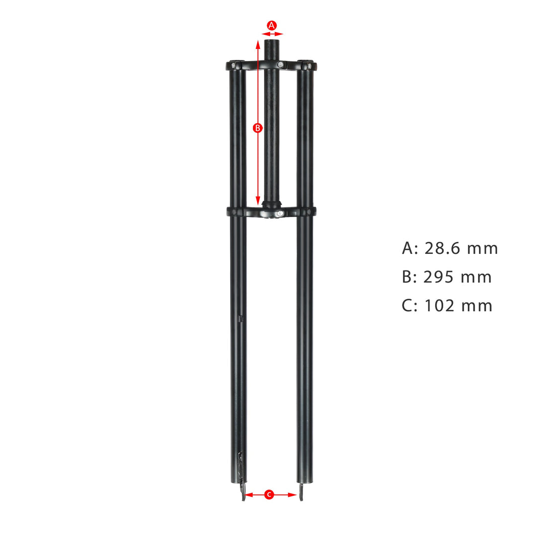 Micargi FK-TP80300102D Triple Tree Fork With Disc Brake Hub Spacing 102MM