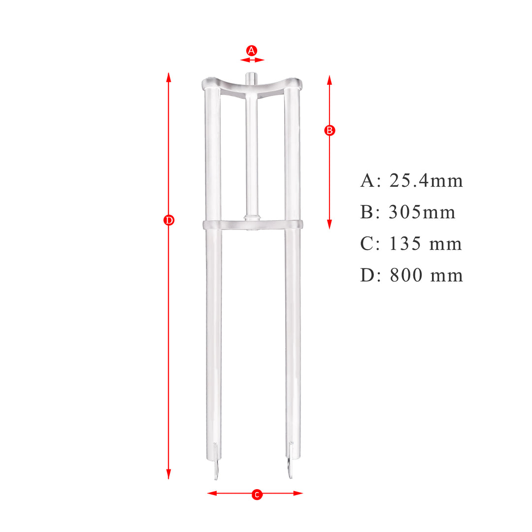 FK-TP80305135D Triple Tree Fork For 4.0 tire with Disc Brake 1" (25.4 mm)