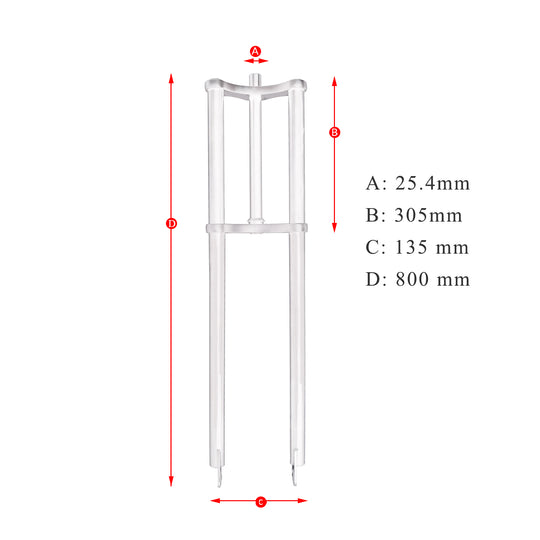 FK-TP80305135D Triple Tree Fork For 4.0 tire with Disc Brake 1" (25.4 mm)