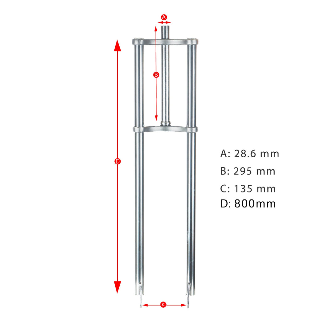 Micargi Triple Tree Fork For 4.0 tire with Disc Brake FK-TP80305135D8