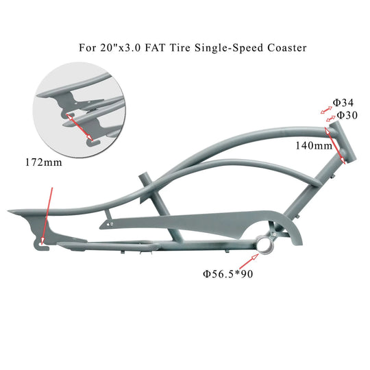 TRACER FM-MASTER 2.0 3I 20" Steel Frame with Chainguard