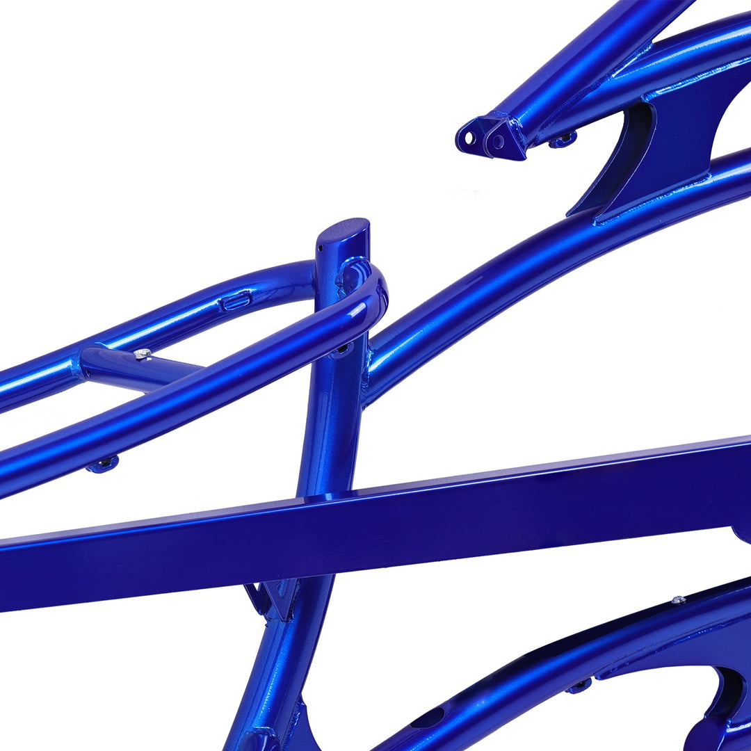 fahrradrahmen beachcruiser Micargi FM-RAIDER 7 Speed Stretch Beach Cruiser Bike Frame White