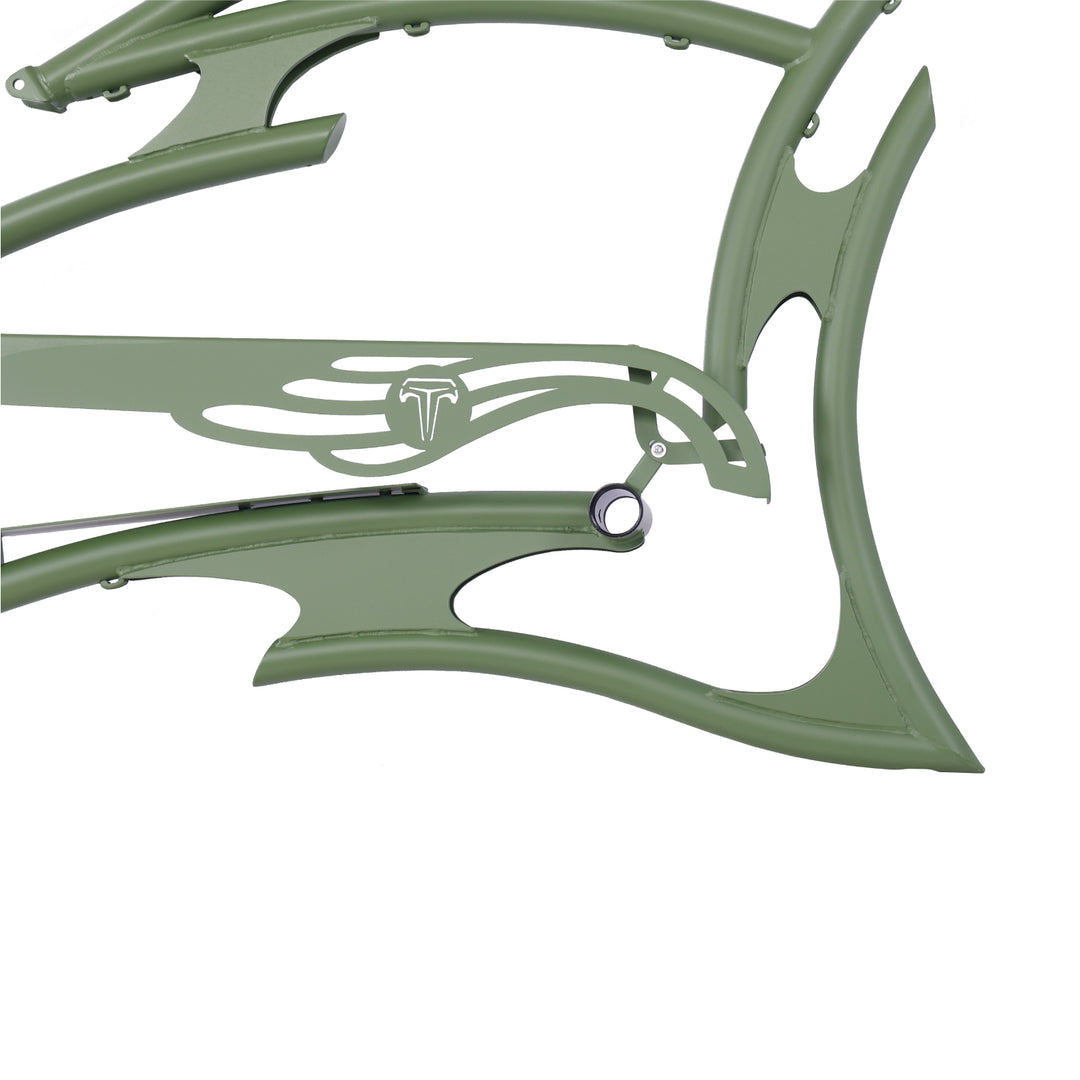 Tracer FM-RAPTOR Ebike Frame 26inch Stretch Chopper for 7 Speed/1 Speed