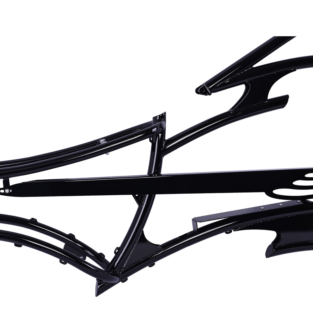 Tracer FM-RAPTOR Ebike Frame 26inch Stretch Chopper for 7 Speed/1 Speed