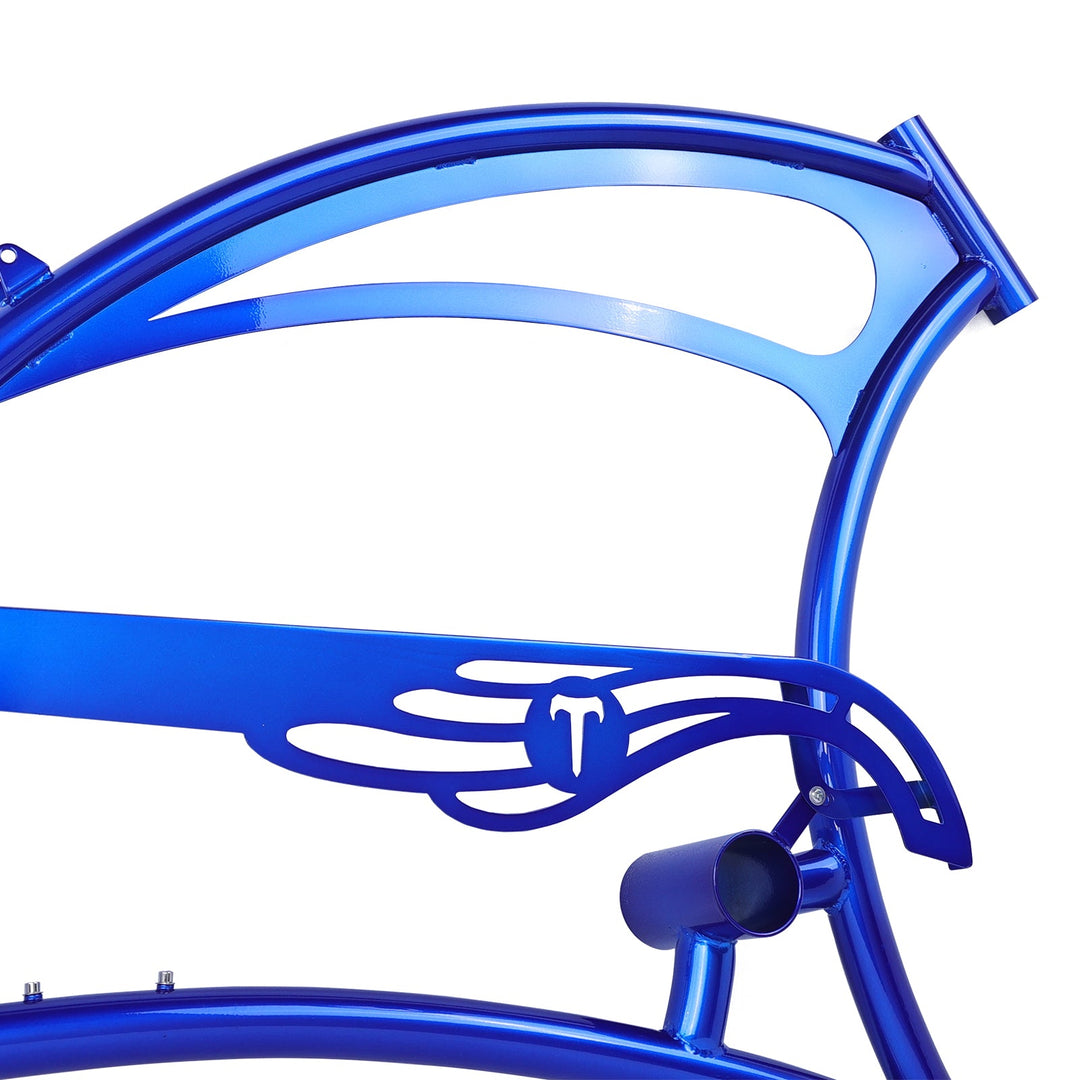 Micargi FM-Scorpion pro dts 26" Single Speed Bicycle Frame with Fenders and Saddle Suspion