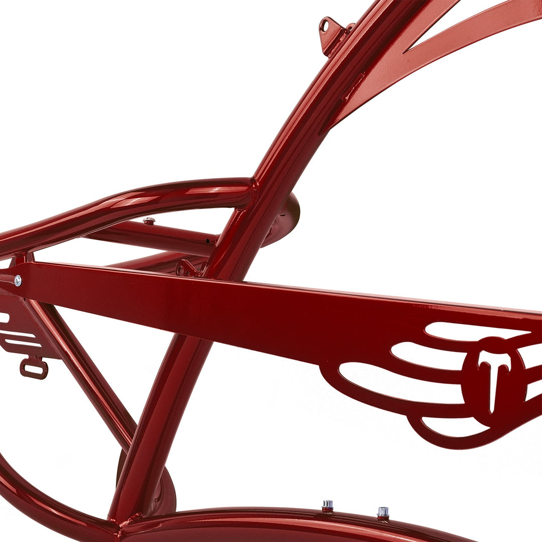 Micargi FM-Scorpion pro dts 26" Single Speed Bicycle Frame with Fenders and Saddle Suspion