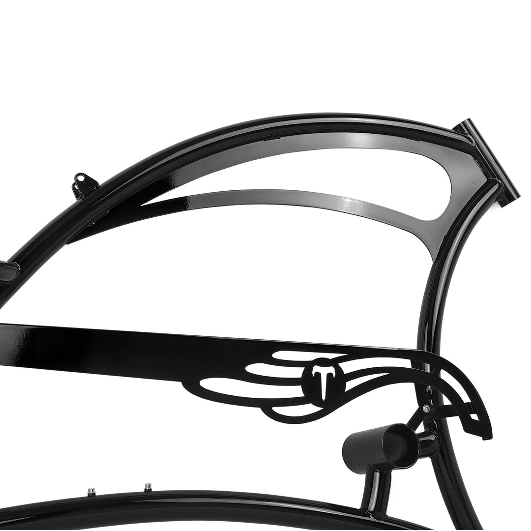 Micargi FM-Scorpion pro dts 26" Single Speed Bicycle Frame with Fenders and Saddle Suspion