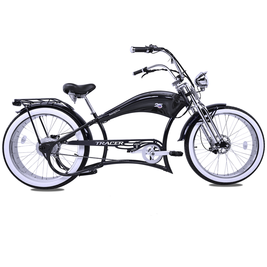 Twenty5 800W Chopper Stretch Cruiser Ebike GT / Blue