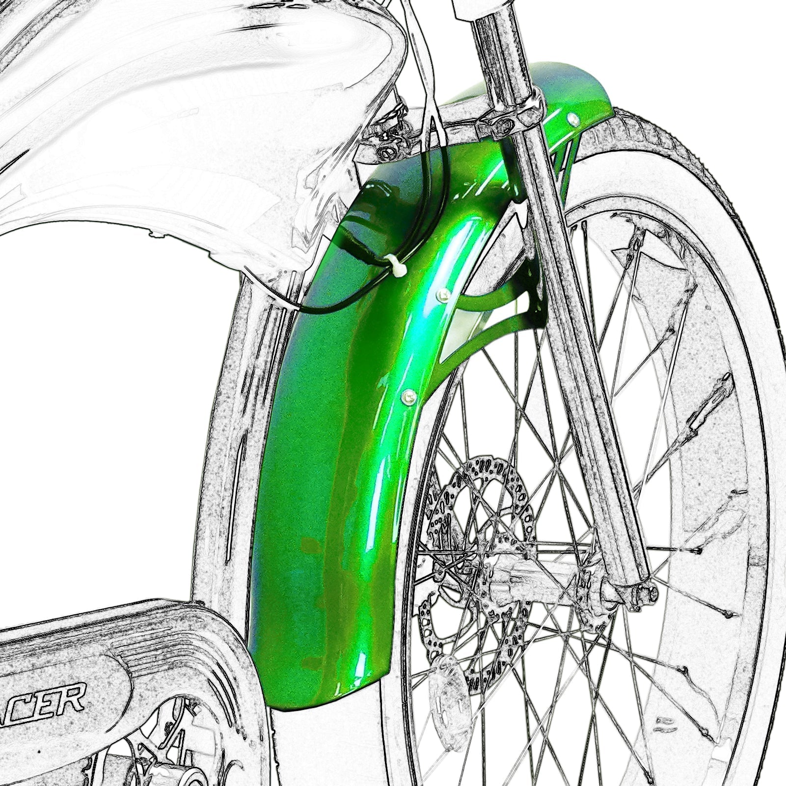 Micargi FD-26-BOSTON GT7 Boston GT7 Bike Fender