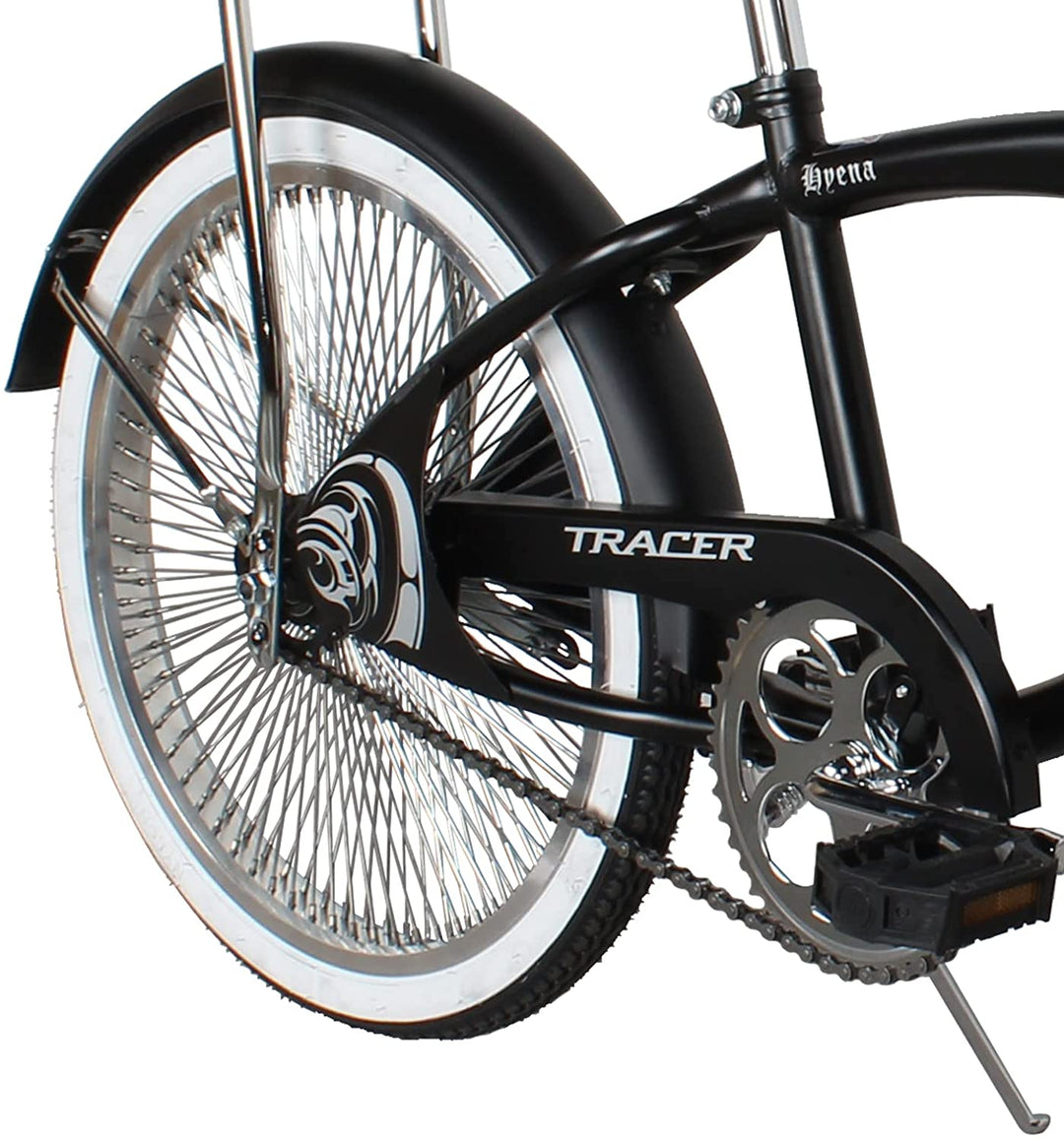 20" Hyena Classic Beach Lowrider Bike w/140H Wheel, Single Speed, w/ Banana Seat