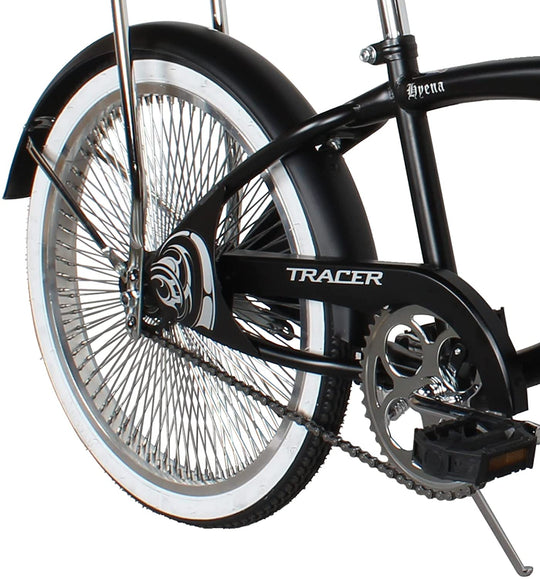 20" Hyena Classic Beach Lowrider Bike w/140H Wheel, Single Speed, w/ Banana Seat