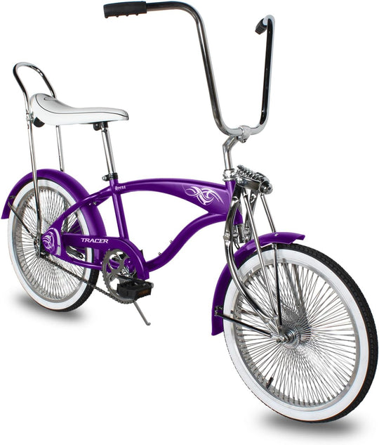20" Hyena Classic Beach Lowrider Bike w/140H Wheel, Single Speed, w/ Banana Seat
