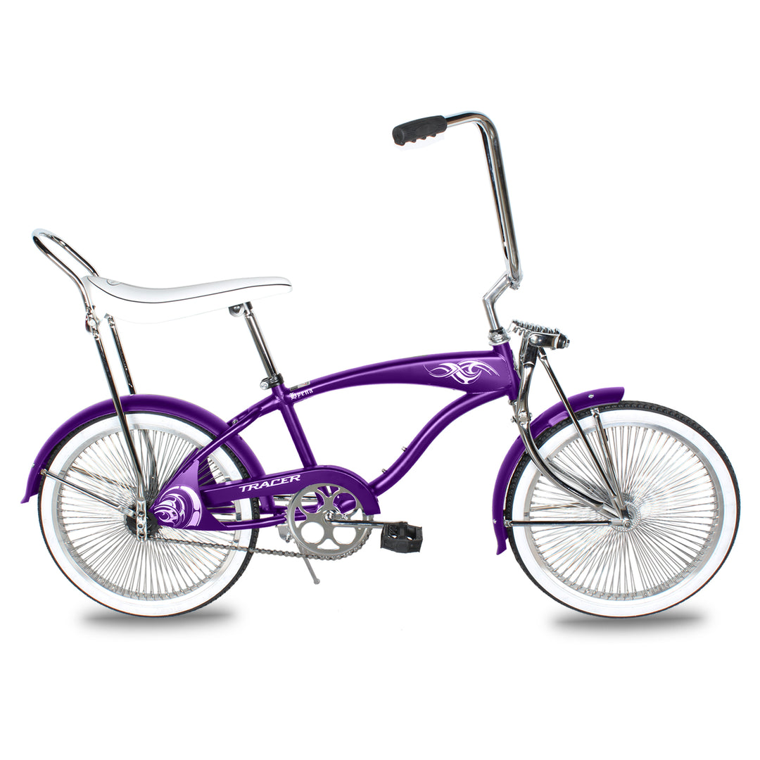 20" Hyena Classic Beach Lowrider Bike w/140H Wheel, Single Speed, w/ Banana Seat