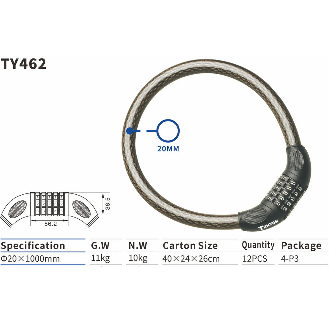 TONYON Heavy-Duty Bike Locks – U-Locks, Cable Locks & Combo Options