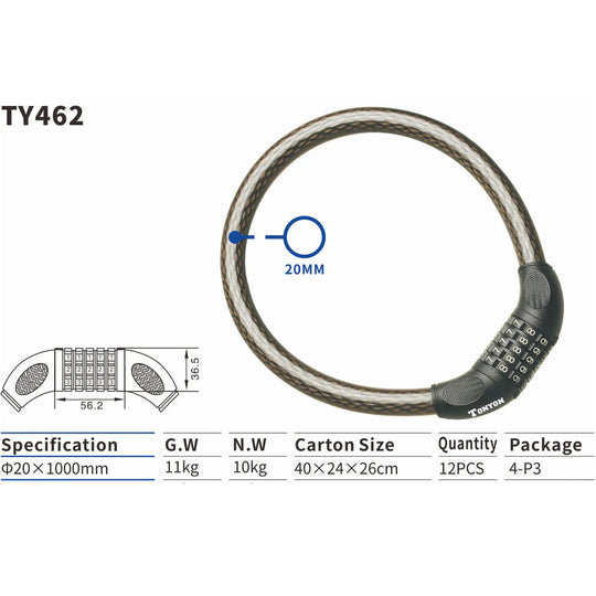 TONYON Heavy-Duty Bike Locks – U-Locks, Cable Locks & Combo Options