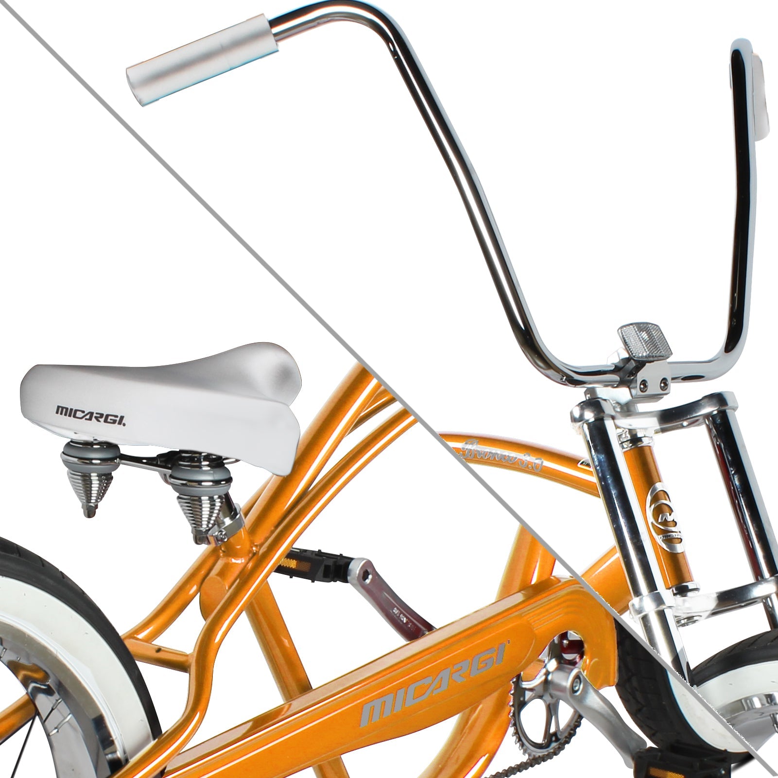 Micargi Bronco 29'' Stretch Chopper Cruiser Bike - Micargi Bikes