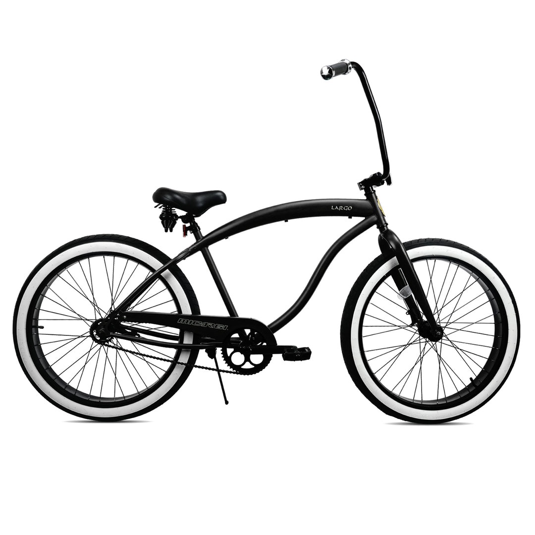 Micargi LARGO 26" Single Speed Fat Tire Coster Brake Cruiser