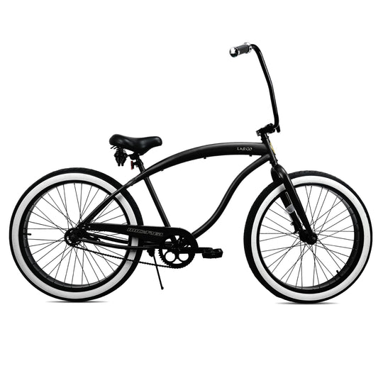Micargi LARGO 26" Single Speed Fat Tire Coster Brake Cruiser