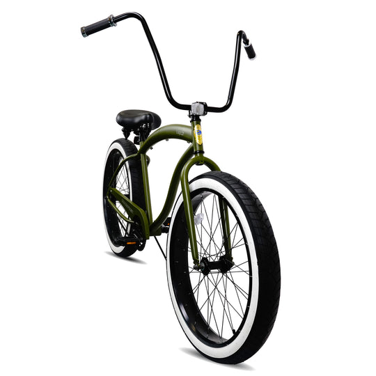 Micargi LARGO 26" Single Speed Fat Tire Coster Brake Cruiser