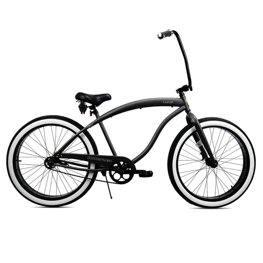 Micargi LARGO 26" Single Speed Fat Tire Coster Brake Cruiser