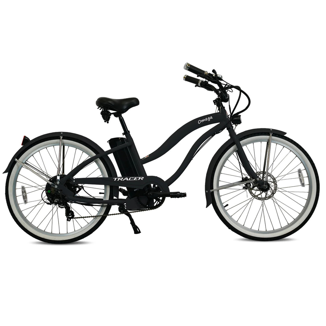 Tracer OMEGA 500W 26" 7 Speed Electric Beach Cruiser Bike