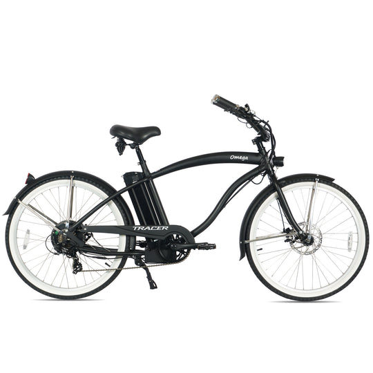 Tracer OMEGA 500W 26" 7 Speed Electric Beach Cruiser Bike