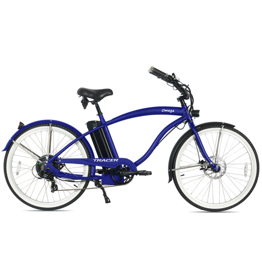 Tracer OMEGA 500W 26" 7 Speed Electric Beach Cruiser Bike