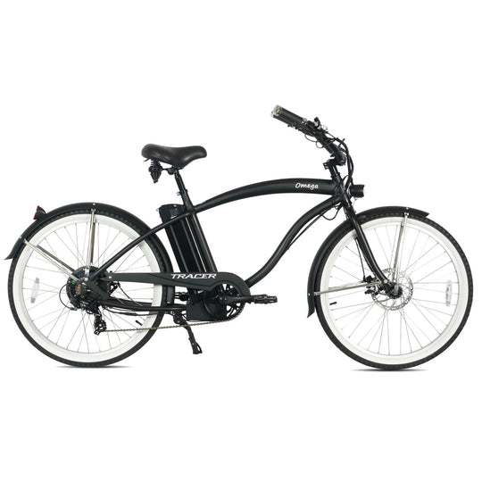 Tracer OMEGA 500W 26" 7 Speed Electric Beach Cruiser Bike