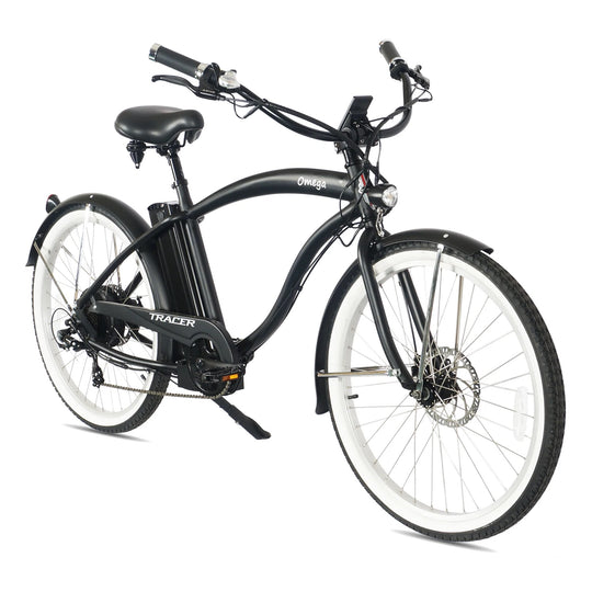 Tracer OMEGA 500W 26" 7 Speed Electric Beach Cruiser Bike