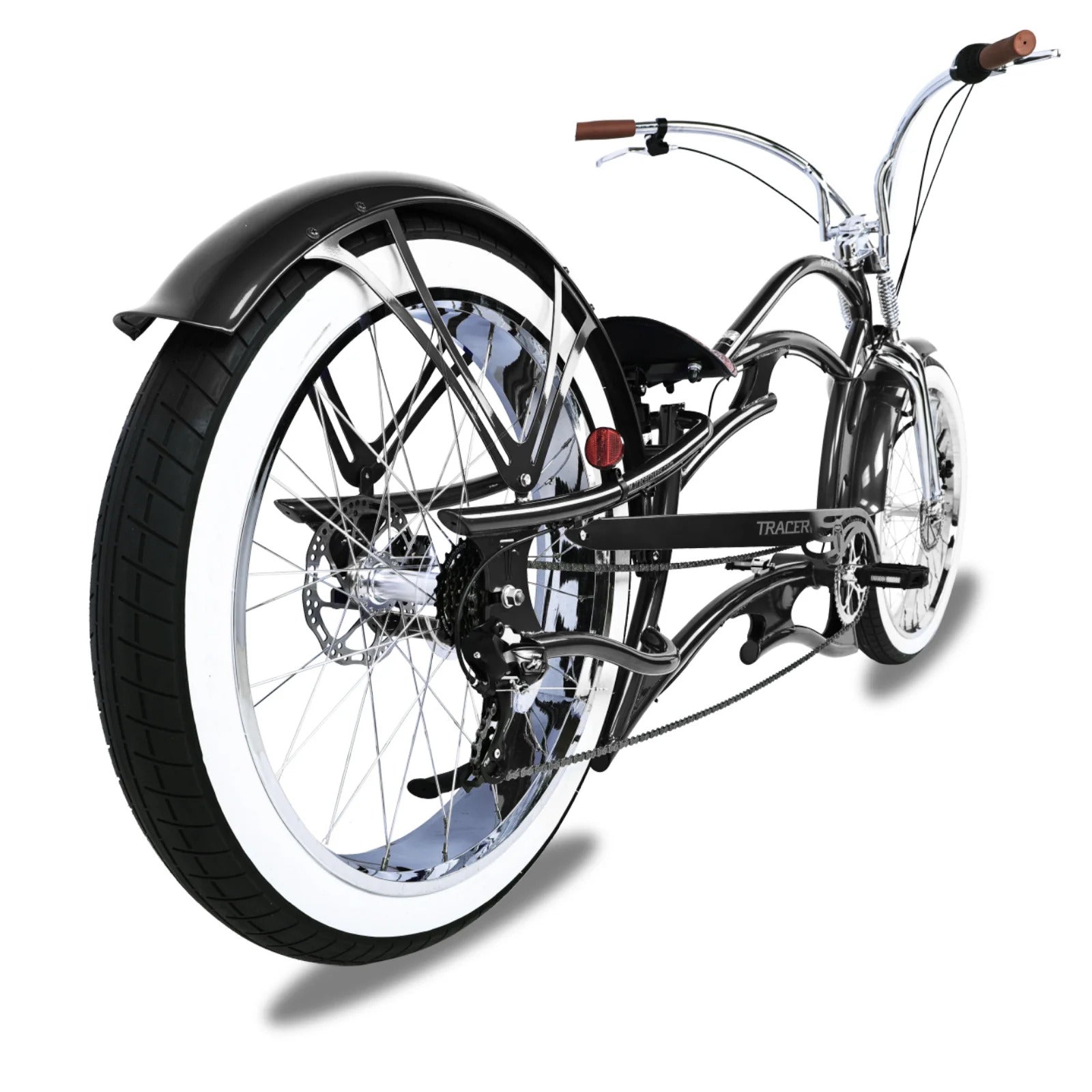 自転車 PRO GEAR DECADE Tracer Raider Pro DS7 26” 7-Speed Stretch Chopper Cruiser Bike