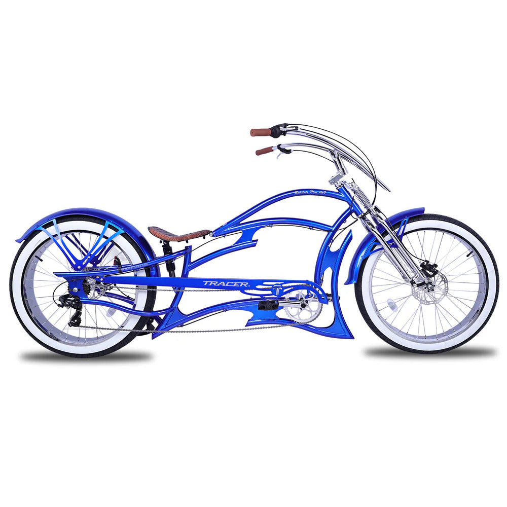 26" Raider Pro DS7 7 Speed Fat Tires Chopper Bike