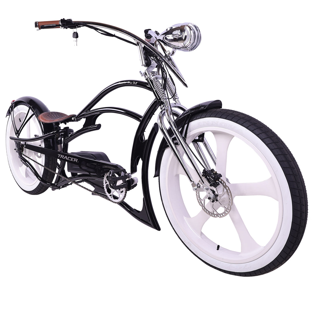 26" Raptor Pro DS Electric 5-speed, 800W Chopper Fat Tires Bike