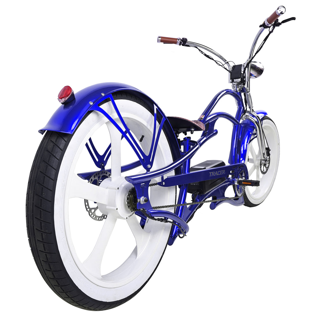 26" Raptor Pro DS Electric 5-speed, 800W Chopper Fat Tires Bike