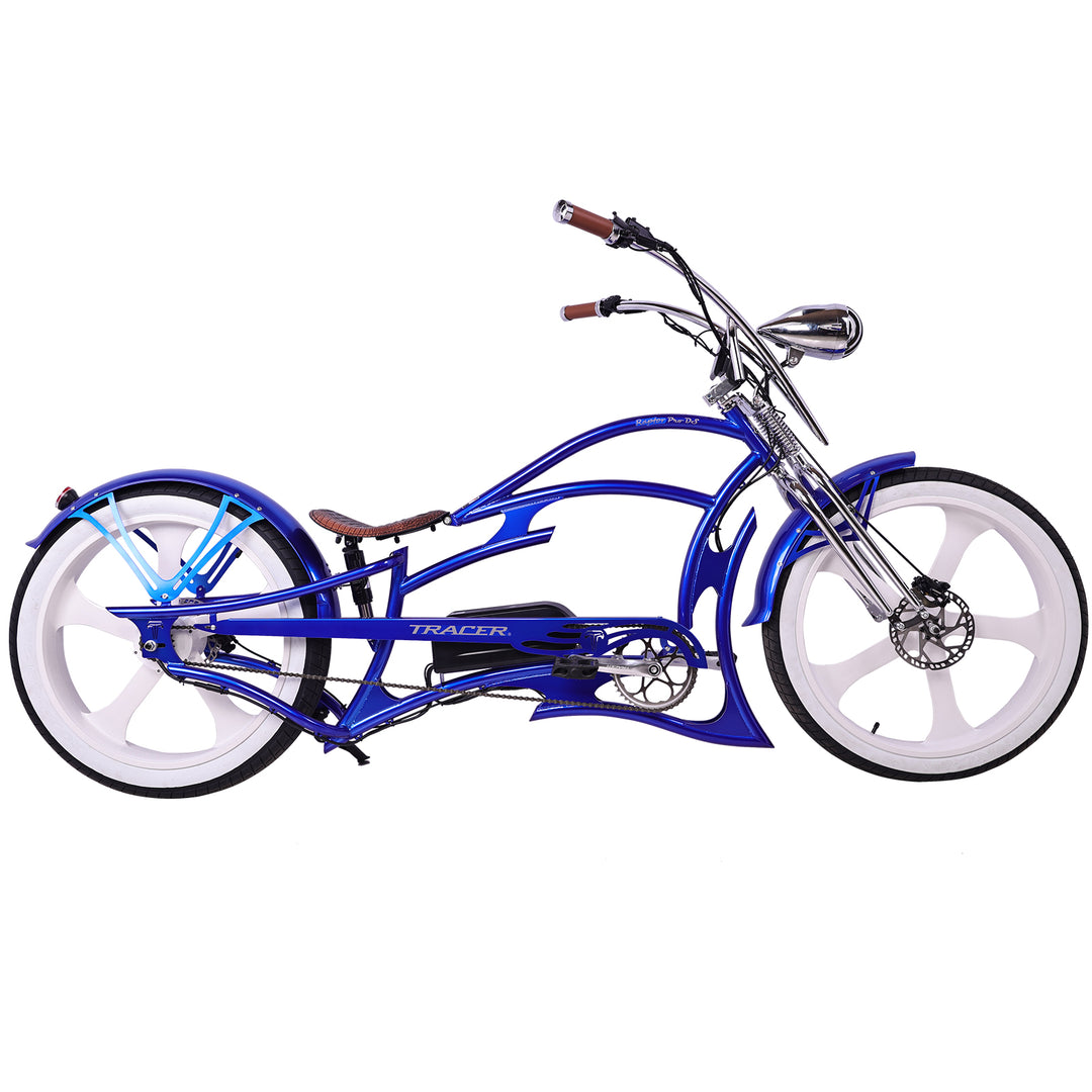 26" Raptor Pro DS Electric 5-speed, 800W Chopper Fat Tires Bike