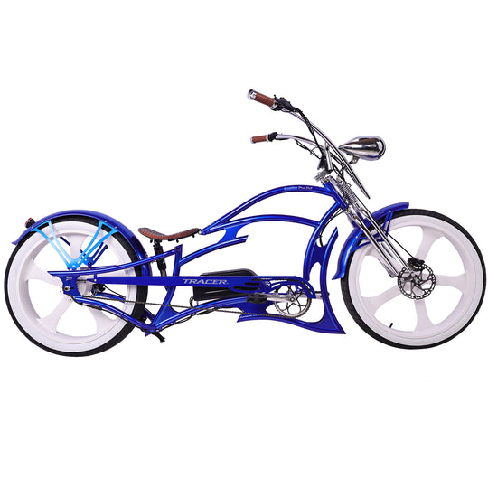 26" Raptor Pro DS Electric 5-speed, 800W Chopper Fat Tires Bike