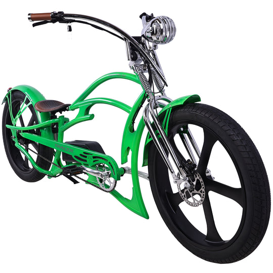 26" Raptor Pro DS Electric 5-speed, 800W Chopper Fat Tires Bike