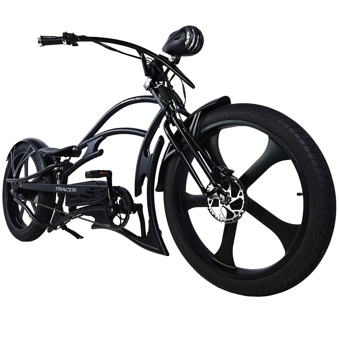 26" Raptor Pro DS Electric 5-speed, 800W Chopper Fat Tires Bike