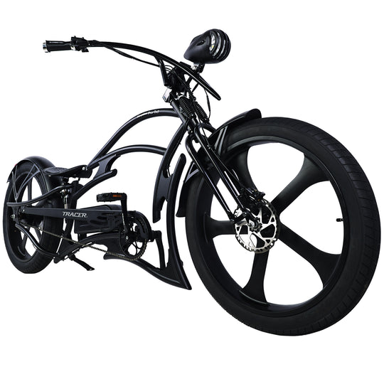 26" Raptor Pro DS Electric 5-speed, 800W Chopper Fat Tires Bike