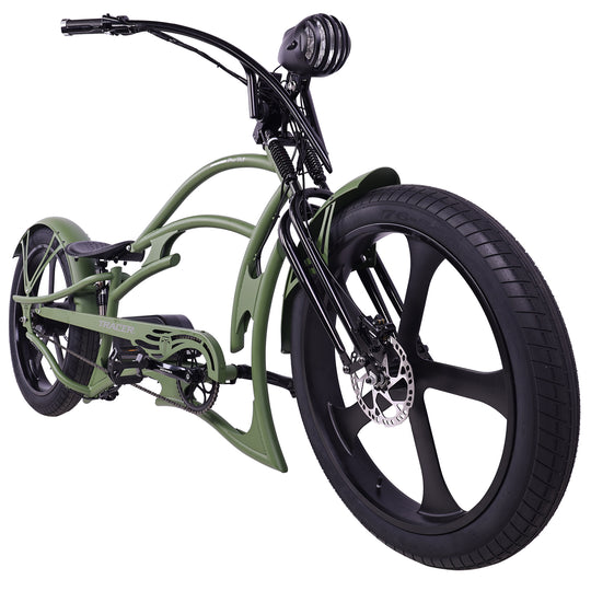 26" Raptor Pro DS Electric 5-speed, 800W Chopper Fat Tires Bike