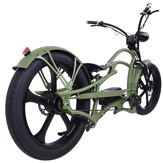 26" Raptor Pro DS Electric 5-speed, 800W Chopper Fat Tires Bike