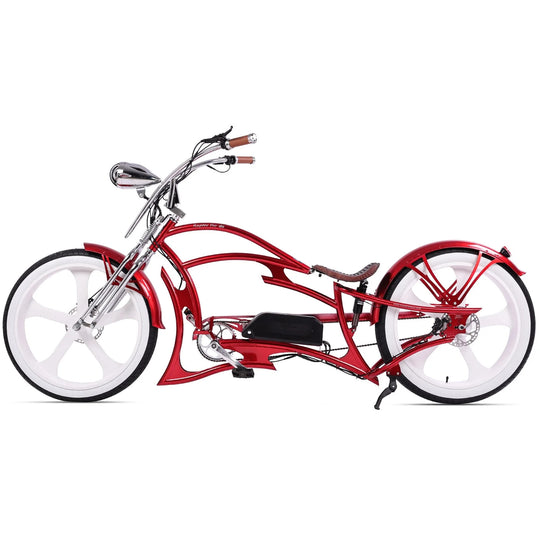 26" Raptor Pro DS Electric 5-speed, 800W Chopper Fat Tires Bike