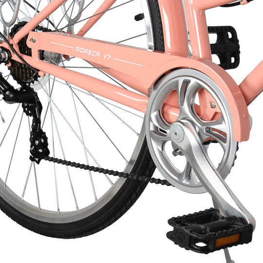 Micargi Roasca Step Through 700C Hybrid City Bikes 7 Speed