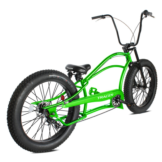 Tracer Siena GT 26'' Chopper Stretch Cruiser Fat Tire Bikes Oversized Frame, Hi-rise Handlebar, Available in 1 Speed/7 Speed