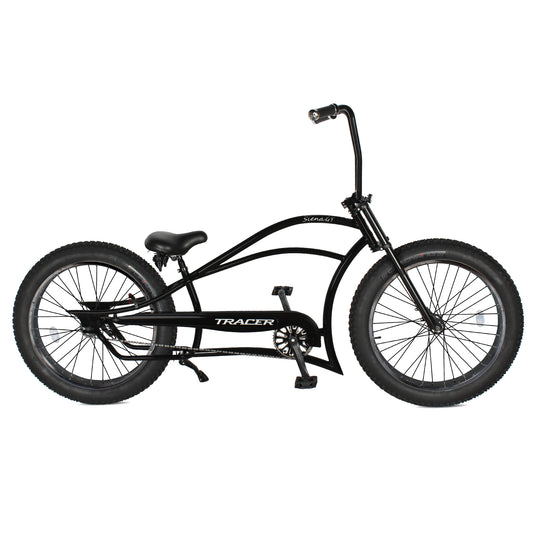 Tracer Siena GT 26'' Chopper Stretch Cruiser Fat Tire Bikes Oversized Frame, Hi-rise Handlebar, Available in 1 Speed/7 Speed