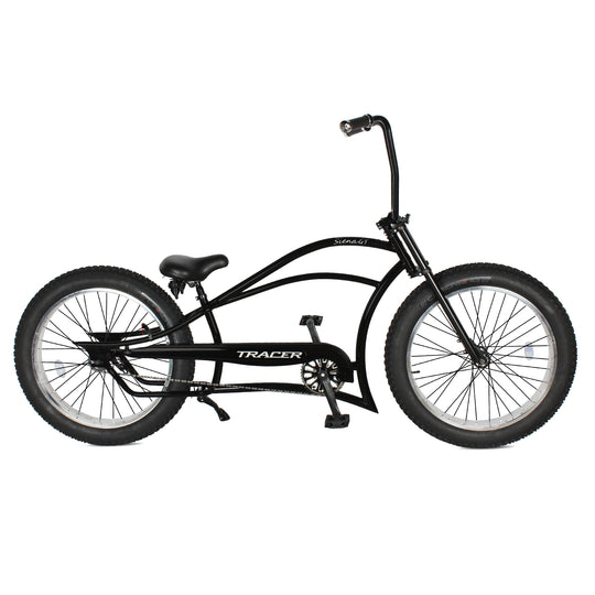 Tracer Siena GT 26'' Chopper Stretch Cruiser Fat Tire Bikes Oversized Frame, Hi-rise Handlebar, Available in 1 Speed/7 Speed