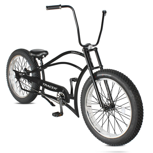 Tracer Siena GT 26'' Chopper Stretch Cruiser Fat Tire Bikes Oversized Frame, Hi-rise Handlebar, Available in 1 Speed/7 Speed