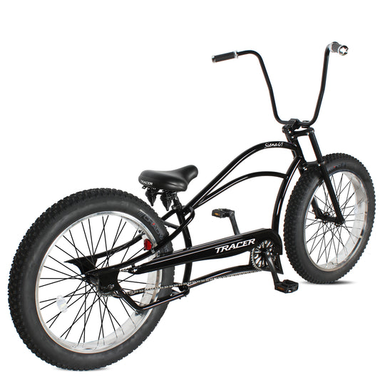 Tracer Siena GT 26'' Chopper Stretch Cruiser Fat Tire Bikes Oversized Frame, Hi-rise Handlebar, Available in 1 Speed/7 Speed